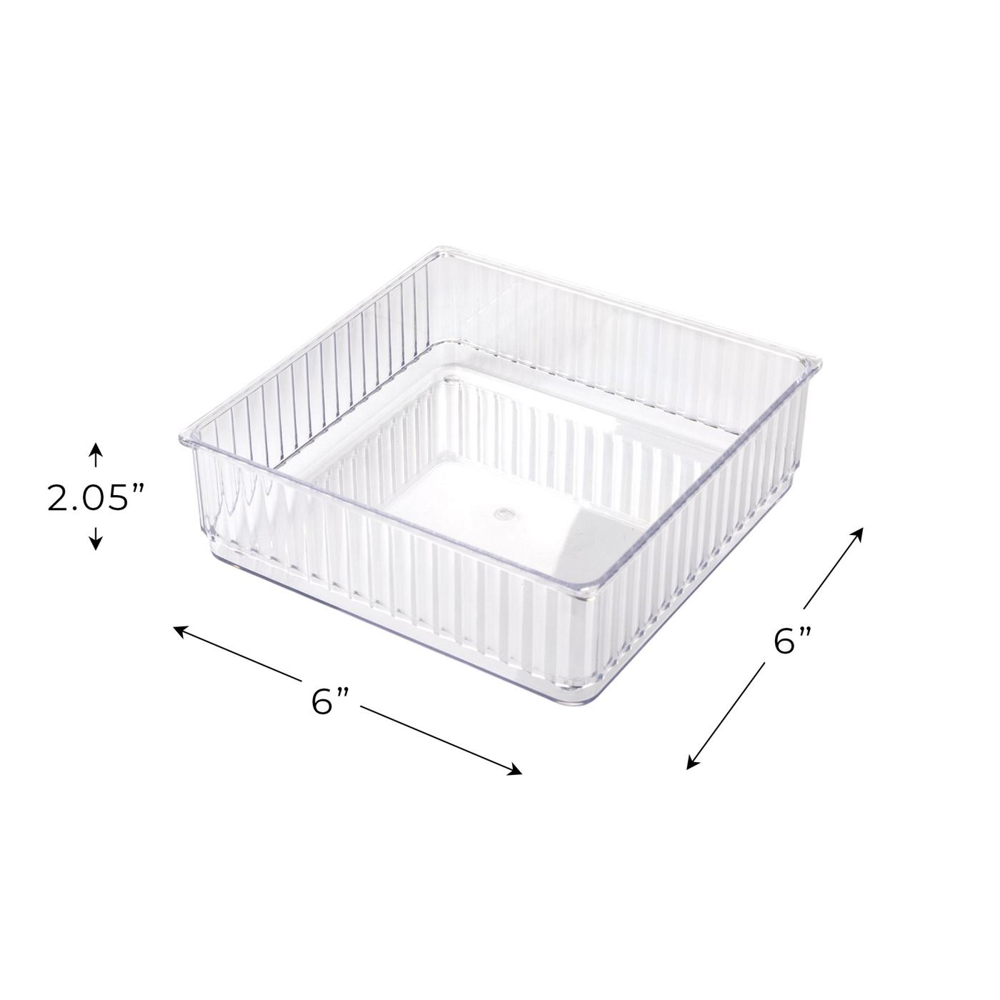 Smart Design 6" x 6" Clear Drawer Organizers; image 3 of 7