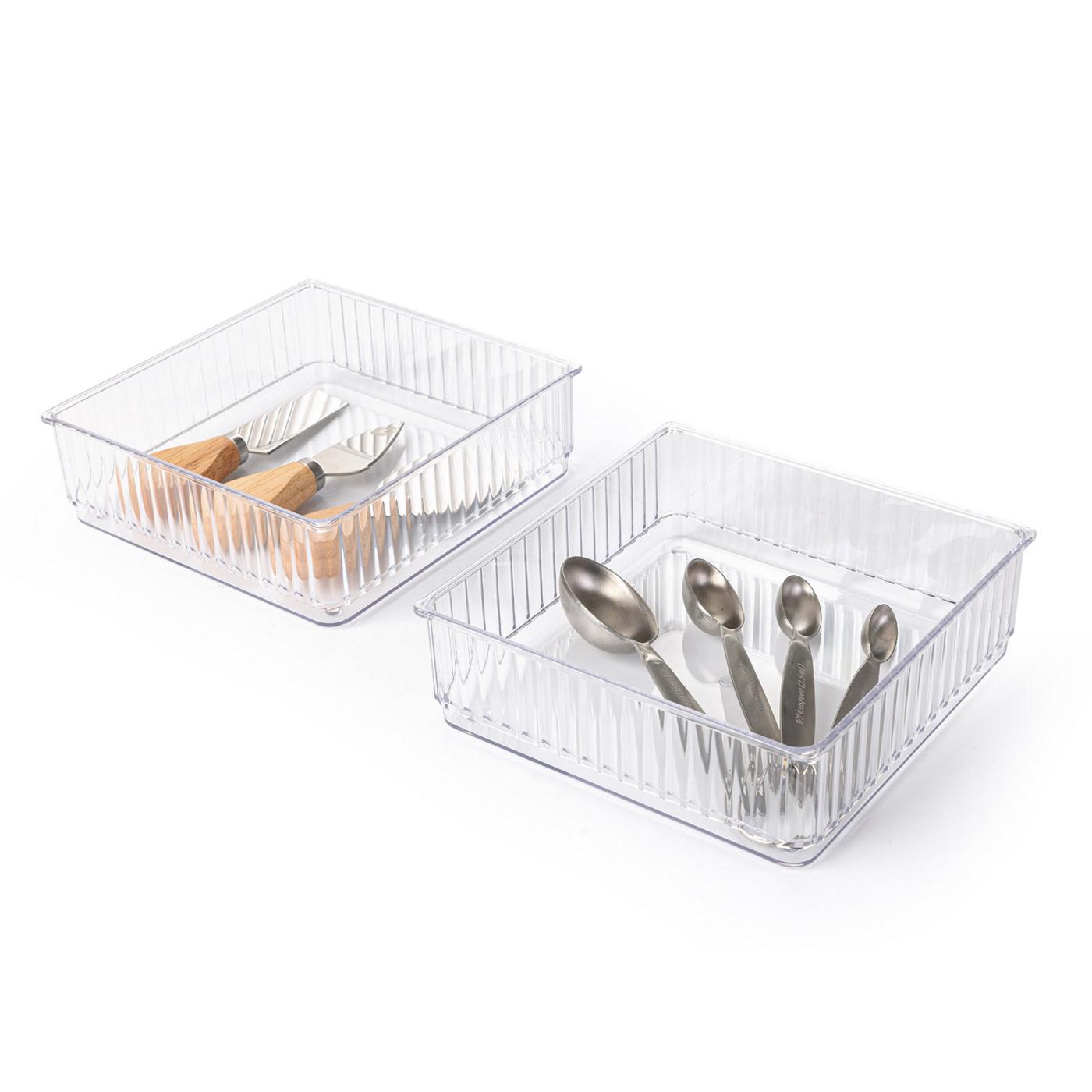 Smart Design 6" x 6" Clear Drawer Organizers; image 5 of 7