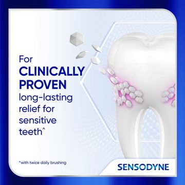 Sensodyne Clinical Repair Whiten & Shine Toothpaste for Sensitivity Relief, 3.4 oz
