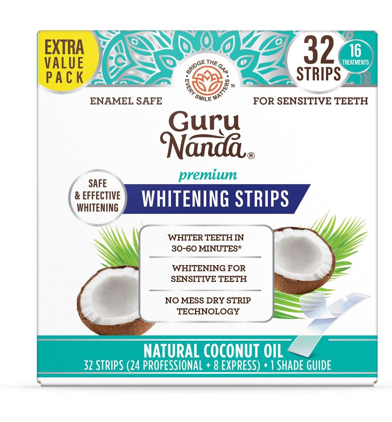 Guru Nanda Premium Whitening Strips; image 1 of 2
