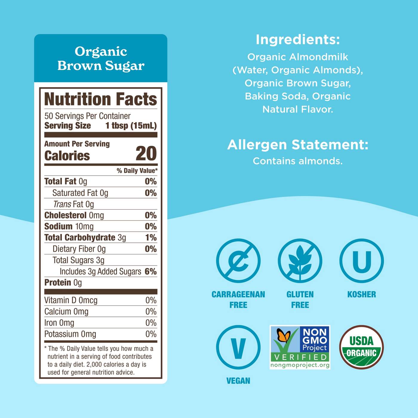 Califia Farms Organic Almond Milk Creamer - Brown Sugar; image 2 of 2