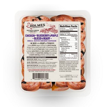 Holmes Smokehouse Sliced Chicken Sausage - Blueberry & Maple 