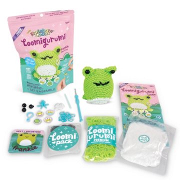 Rainbow Loom Loomigurumi Frankie the Frog Beginner Rubber Band Crochet Kit