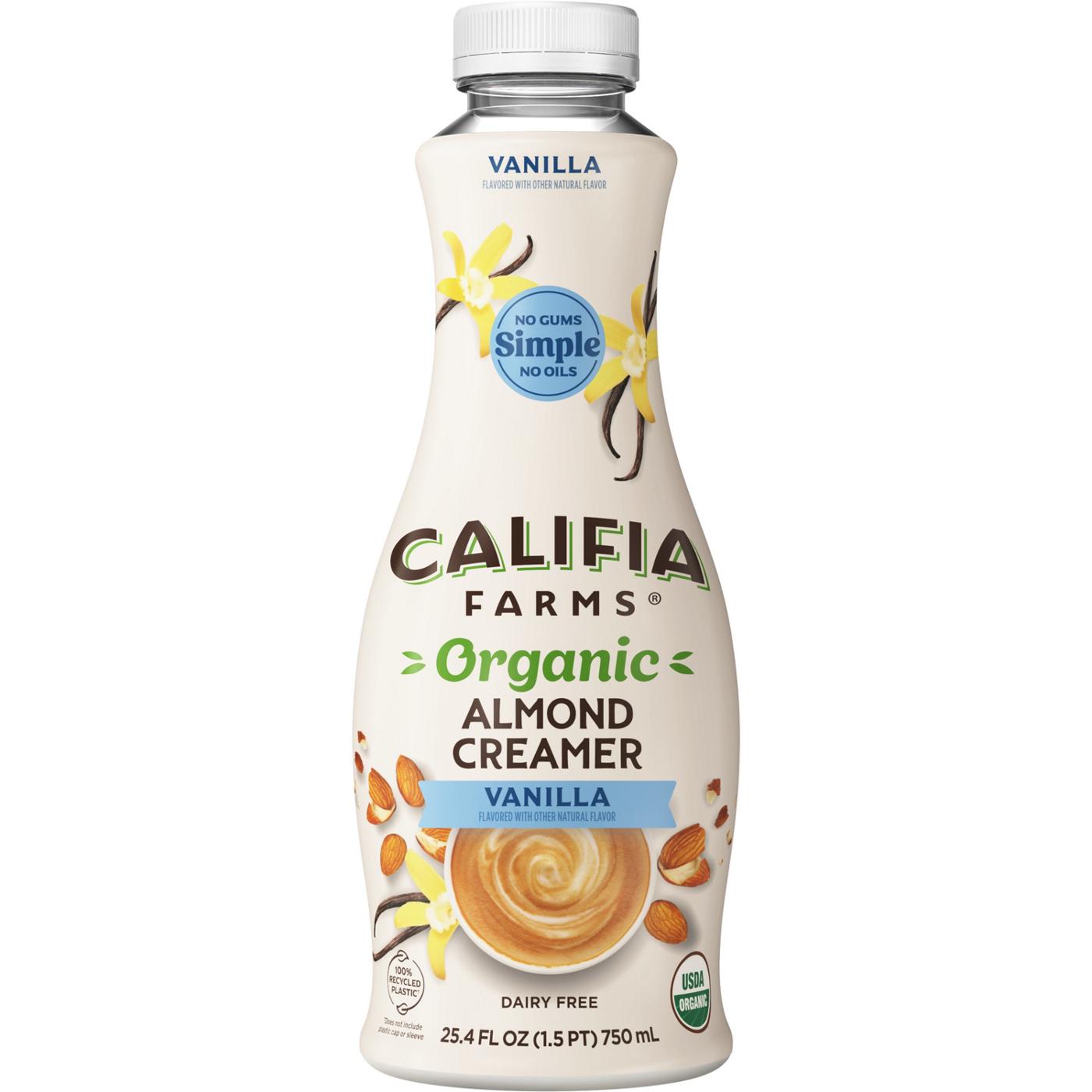 Califia Farms Organic Almond Milk Creamer - Vanilla; image 1 of 2
