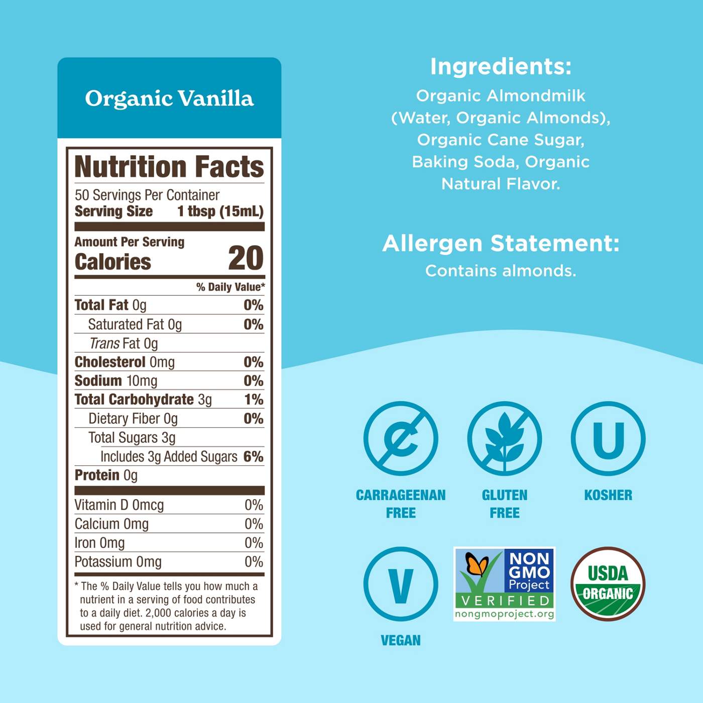 Califia Farms Organic Almond Milk Creamer - Vanilla; image 2 of 2