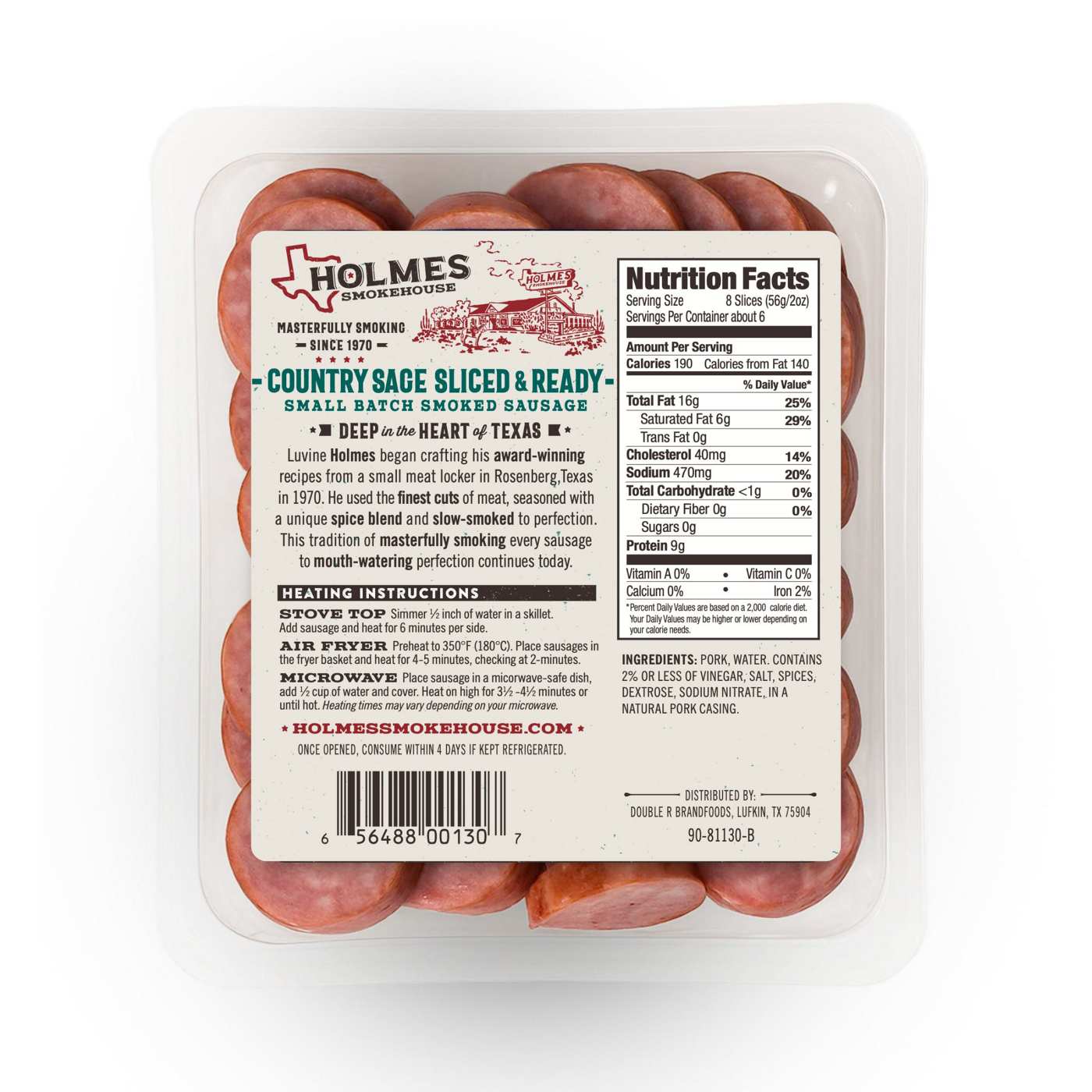 Holmes Smokehouse Sliced Pork Sausage - Country Sage; image 2 of 2