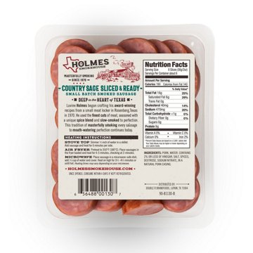 Holmes Smokehouse Sliced Pork Sausage - Country Sage