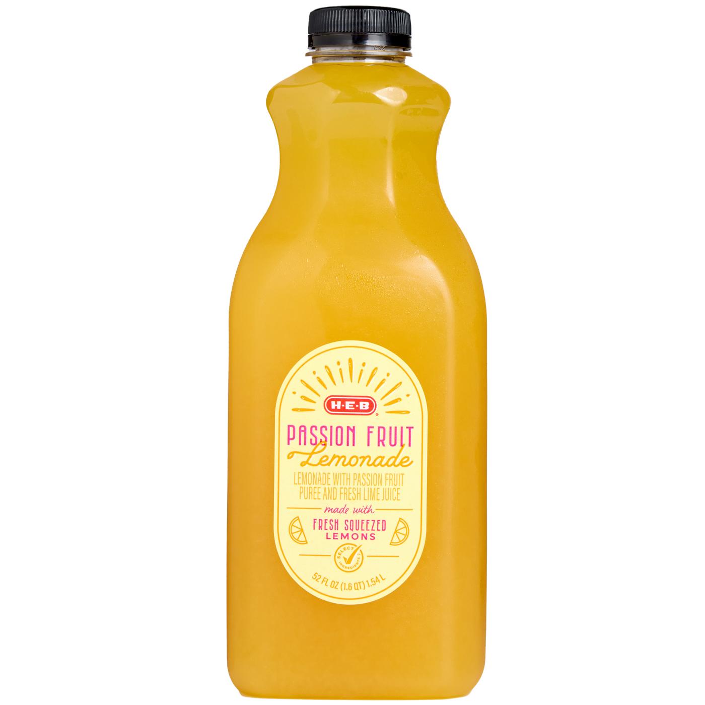 H-E-B Fresh Passion Fruit Lemonade; image 1 of 4