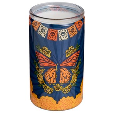 Destination Holiday Day of the Dead Butterfly Jumbo Candle