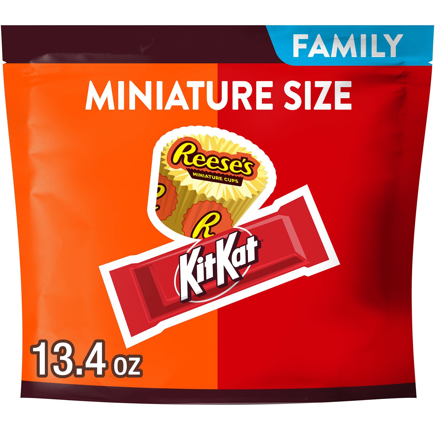 Reese's & Kit Kat Assorted Miniature Size Chocolate Candy - Family Pack ...