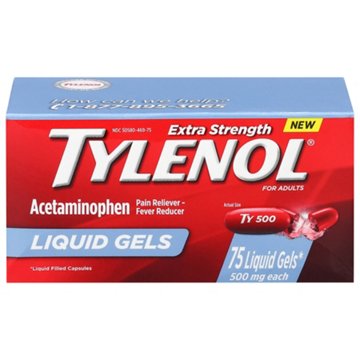 Tylenol Extra Strength Acetaminophen Liquid Gels
