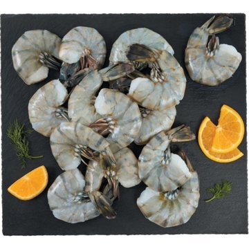 H-E-B Fish Market Easy Peel Shell-On Raw Tiger Shrimp, 6 - 8 ct/lb, lb