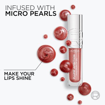 L'Oréal Paris Plump Ambition Lip Oil - Shim Nude Lights