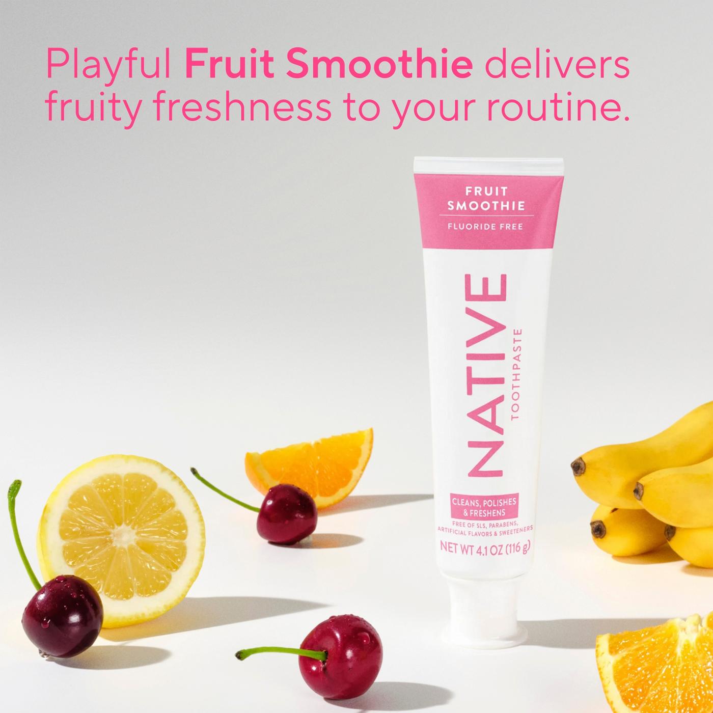 Native Fluoride Free Toothpaste - Fruit Smoothie; image 7 of 10