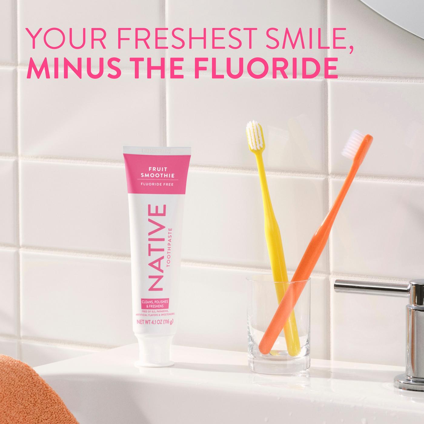 Native Fluoride Free Toothpaste - Fruit Smoothie; image 10 of 10