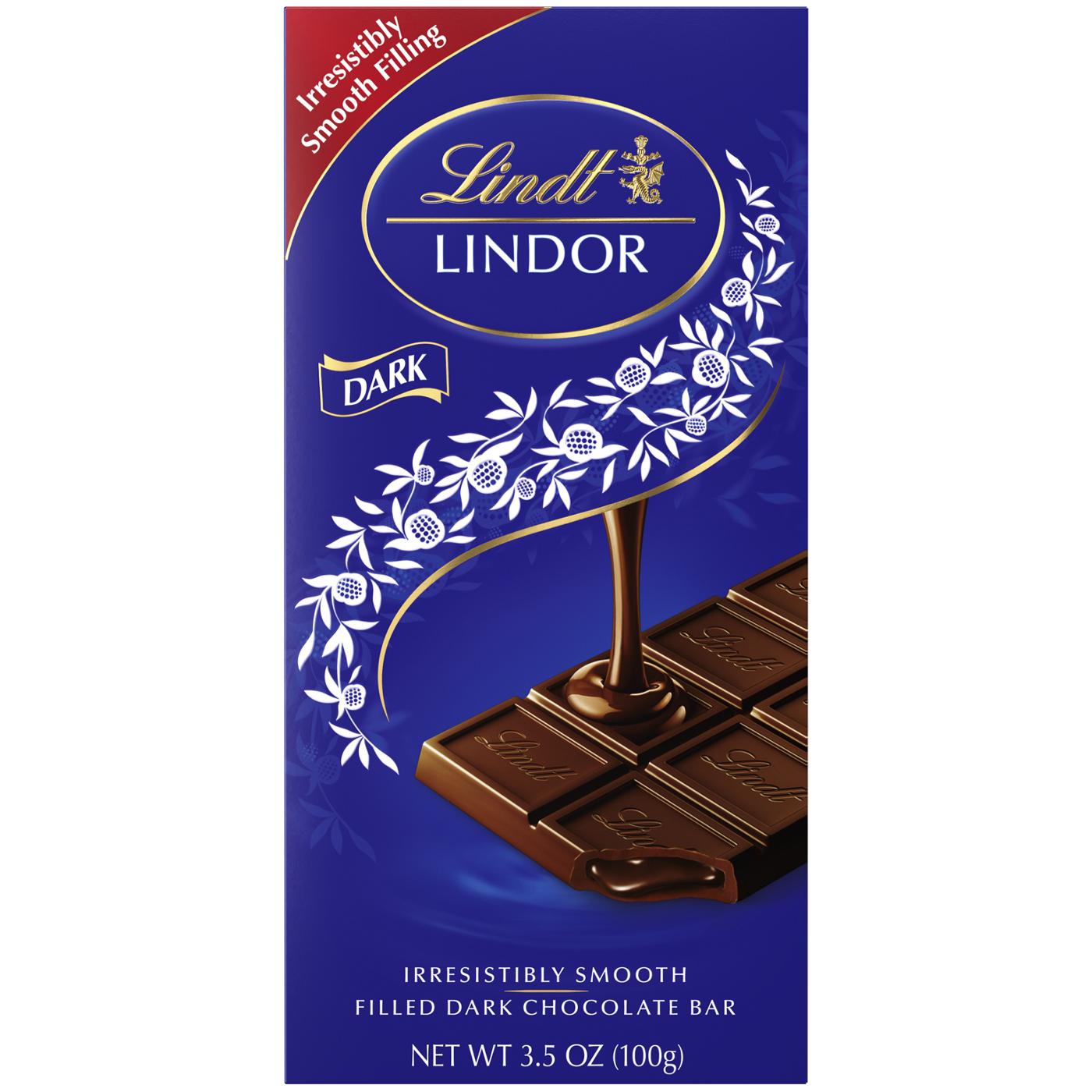 Lindt Lindor Filled Dark Chocolate Bar; image 1 of 2
