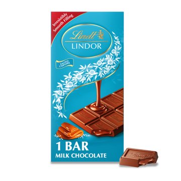 Lindt Lindor Salted Caramel Filled Milk Chocolate Bar