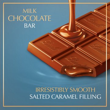 Lindt Lindor Salted Caramel Filled Milk Chocolate Bar
