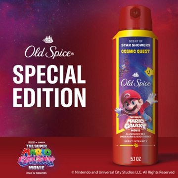 Old Spice Limited Edition Super Mario Body Spray - Cosmic Quest