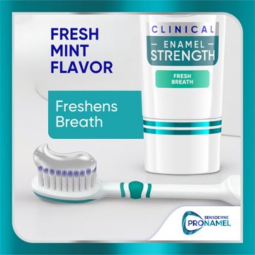 Sensodyne Pronamel Clinical Enamel Strength Fresh Breath Toothpaste, 3.4 oz
