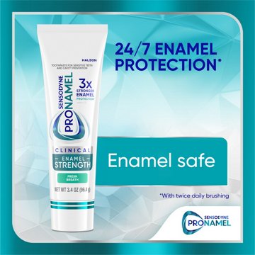 Sensodyne Pronamel Clinical Enamel Strength Fresh Breath Toothpaste, 3.4 oz