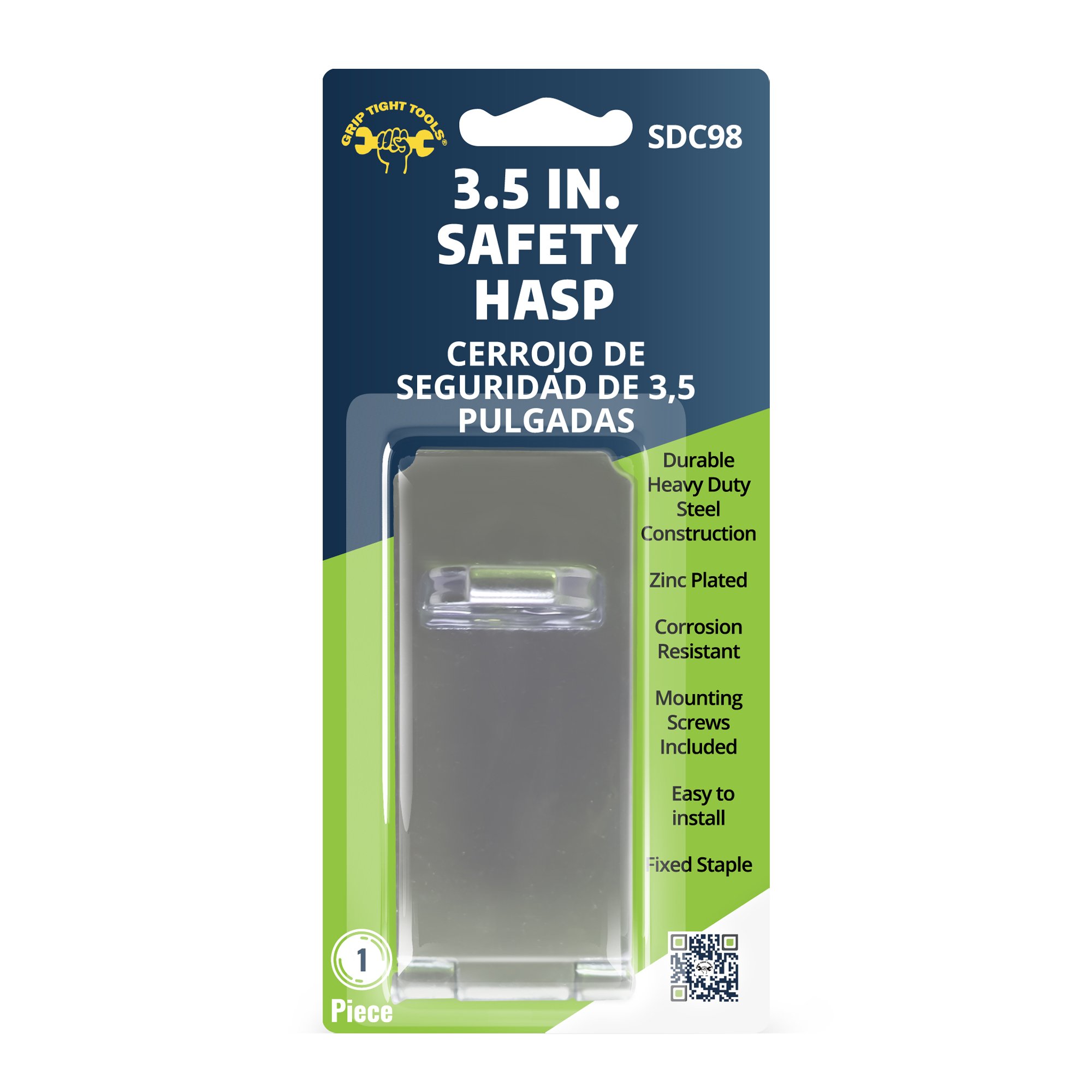 Grip Tight Tools Zinc Plated Safety Hasp - Shop Locks & keys at H-E-B