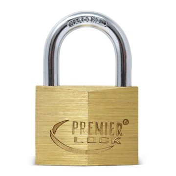 Preimer Lock Solid Brass Padlock, 1.5''