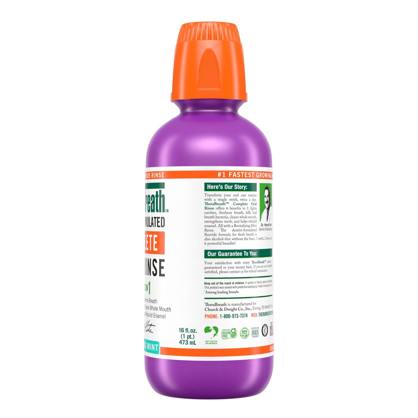 TheraBreath Complete Oral Rinse - Revitalizing Mint; image 6 of 10