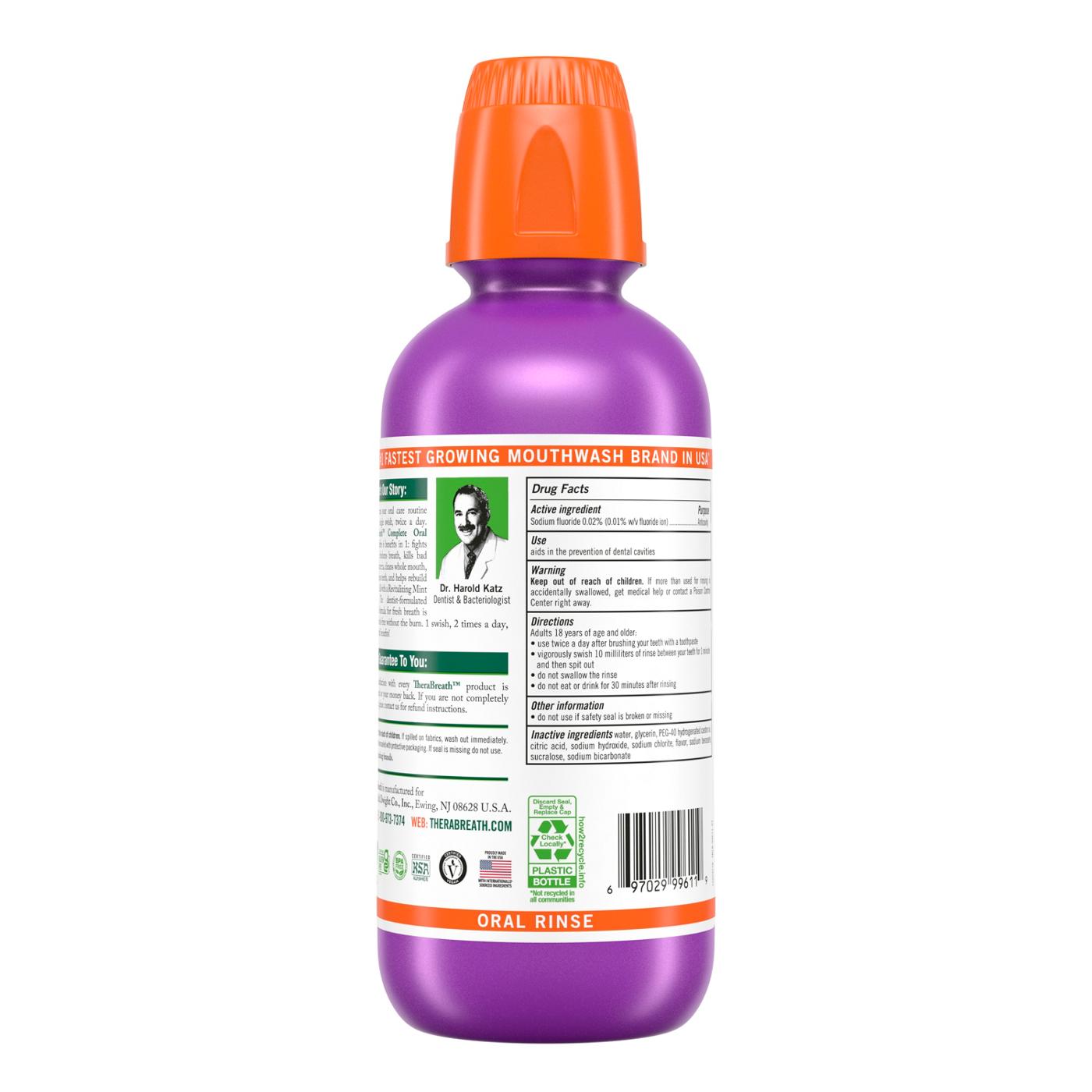 TheraBreath Complete Oral Rinse - Revitalizing Mint; image 7 of 10