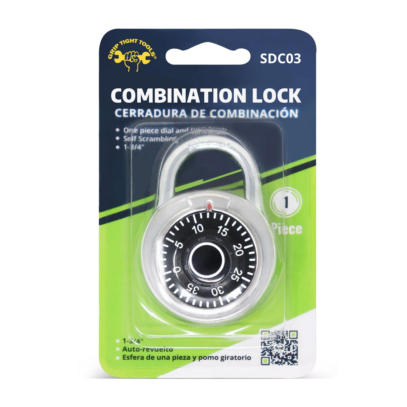 Grip Tight Tools Combination Padlock; image 1 of 6