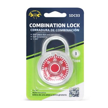 Grip Tight Tools Combination Padlock, 1.75''