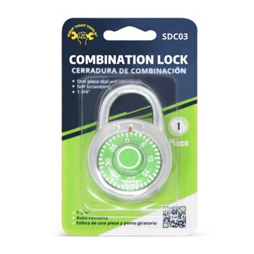 Grip Tight Tools Combination Padlock, 1.75''