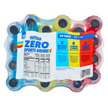 Hill Country Fare Zero Sports Drinks Variety Pack 24 pk Bottles, 12 oz