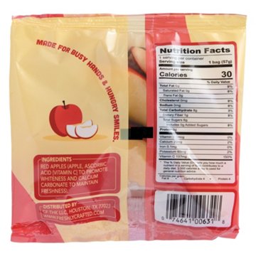 Snack Fresh Sliced Red Apples, 2 oz