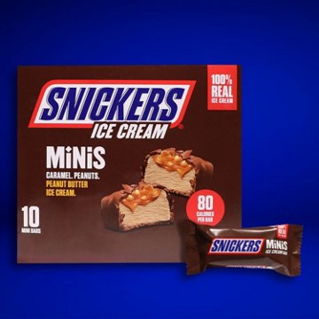Snickers Minis Milk Chocolatey Caramel Peanut Butter Ice Cream Bars