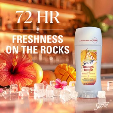 Secret 72 Hr Invisible Solid Antiperspirant Deodorant - Mango Tango