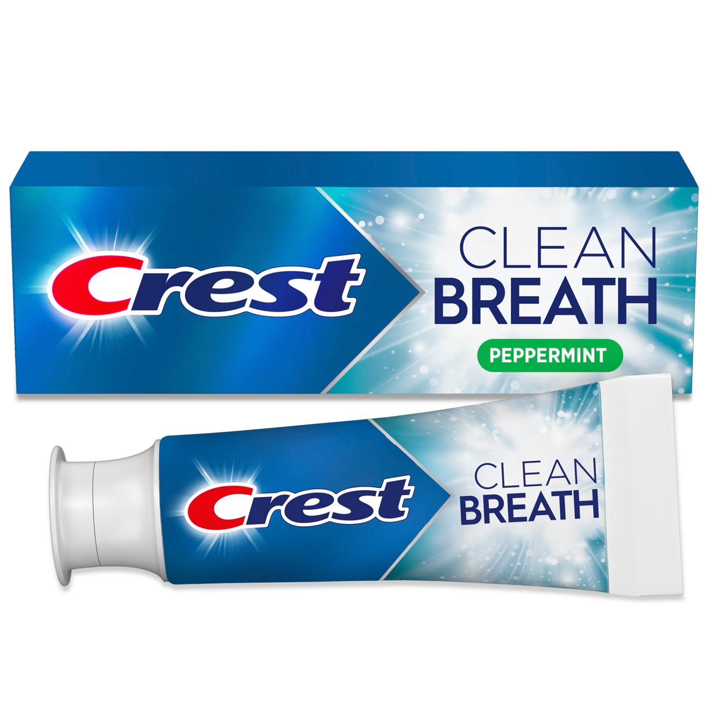 Crest Clean Breath Toothpaste - Peppermint; image 1 of 10
