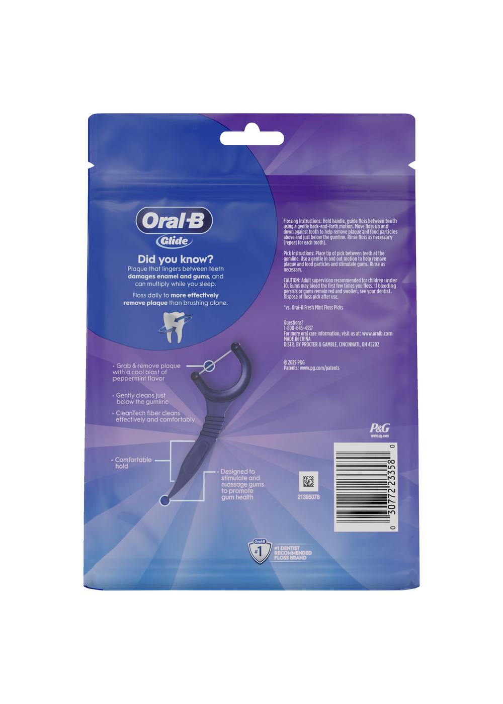 Oral-B Glide Floss Picks - Arctic Peppermint Oil; image 2 of 4
