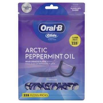 Oral-B Glide Floss Picks - Arctic Peppermint Oil, 225 ct