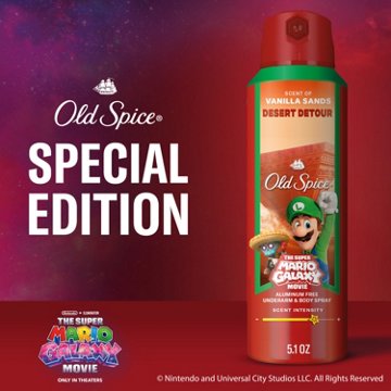 Old Spice Limited Edition Super Mario Bros Dry Spray Deodorant
