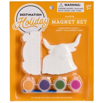 Destination Holiday Ghost Longhorn Plaster Magnets