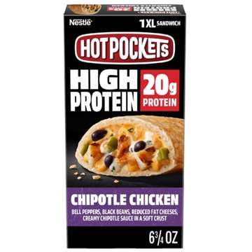 Hot Pockets Chipotle Chicken 20g Protein Frozen XL Sandwich