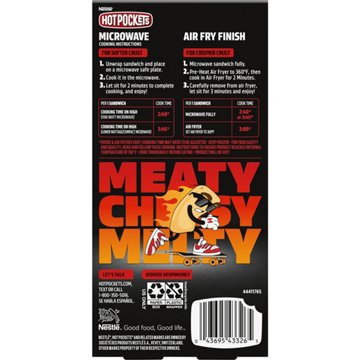 Hot Pockets 20g Protein Barbacoa Style Beef XL Frozen Sandwich, 6.75 oz