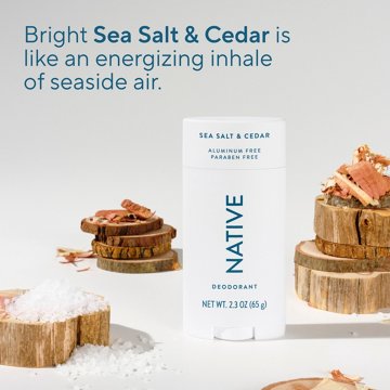 Native Native Twin Pack Sea Salt & Cedar Deodorant 2x 2.3 oz