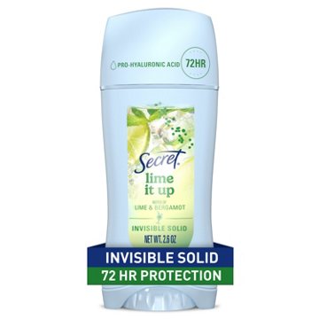 Secret 72 Hr Invisible Solid Antiperspirant Deodorant - Lime it up