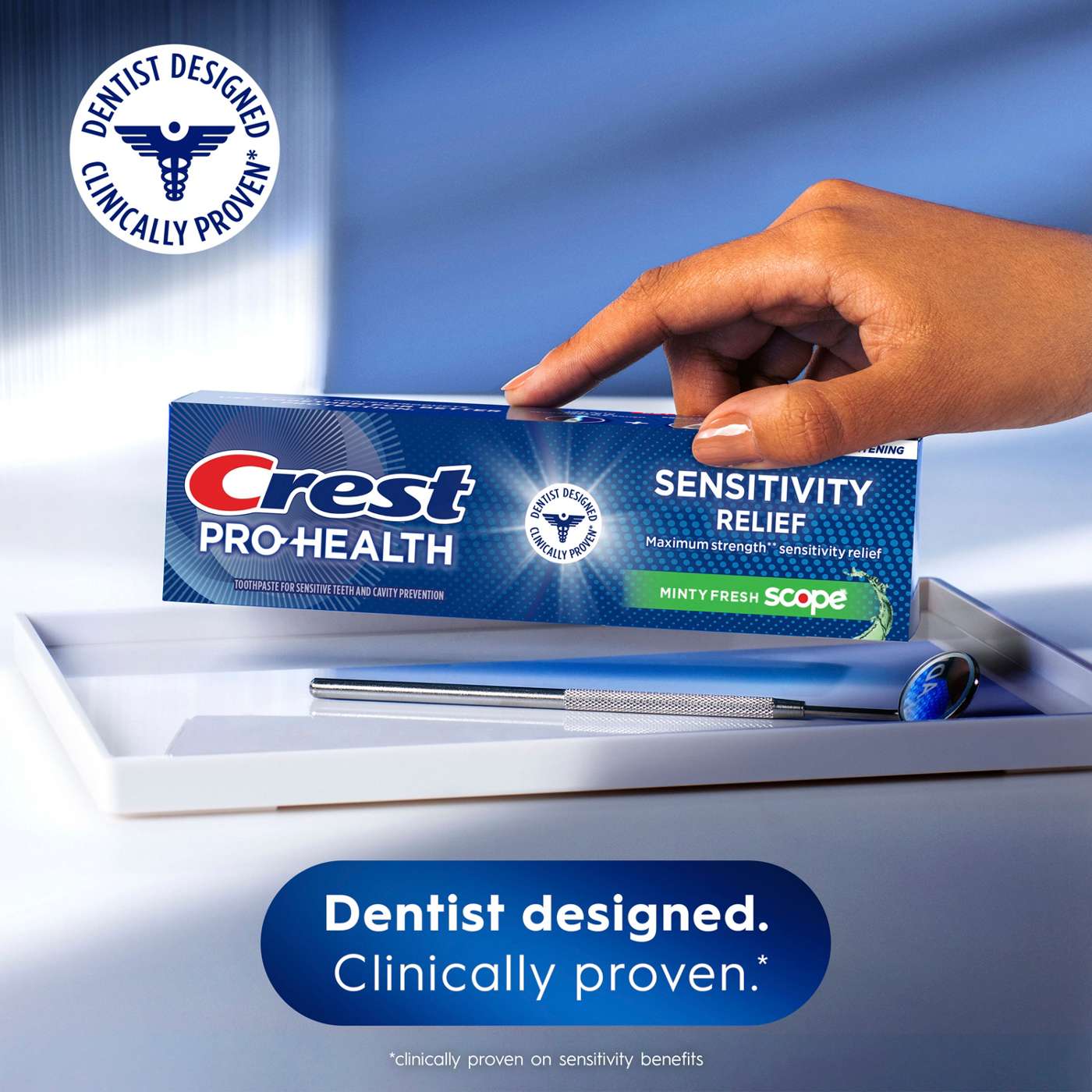 Crest Pro-Health Sensitivity Relief Toothpaste - Minty Fresh Scope, 2 Pk; image 7 of 8