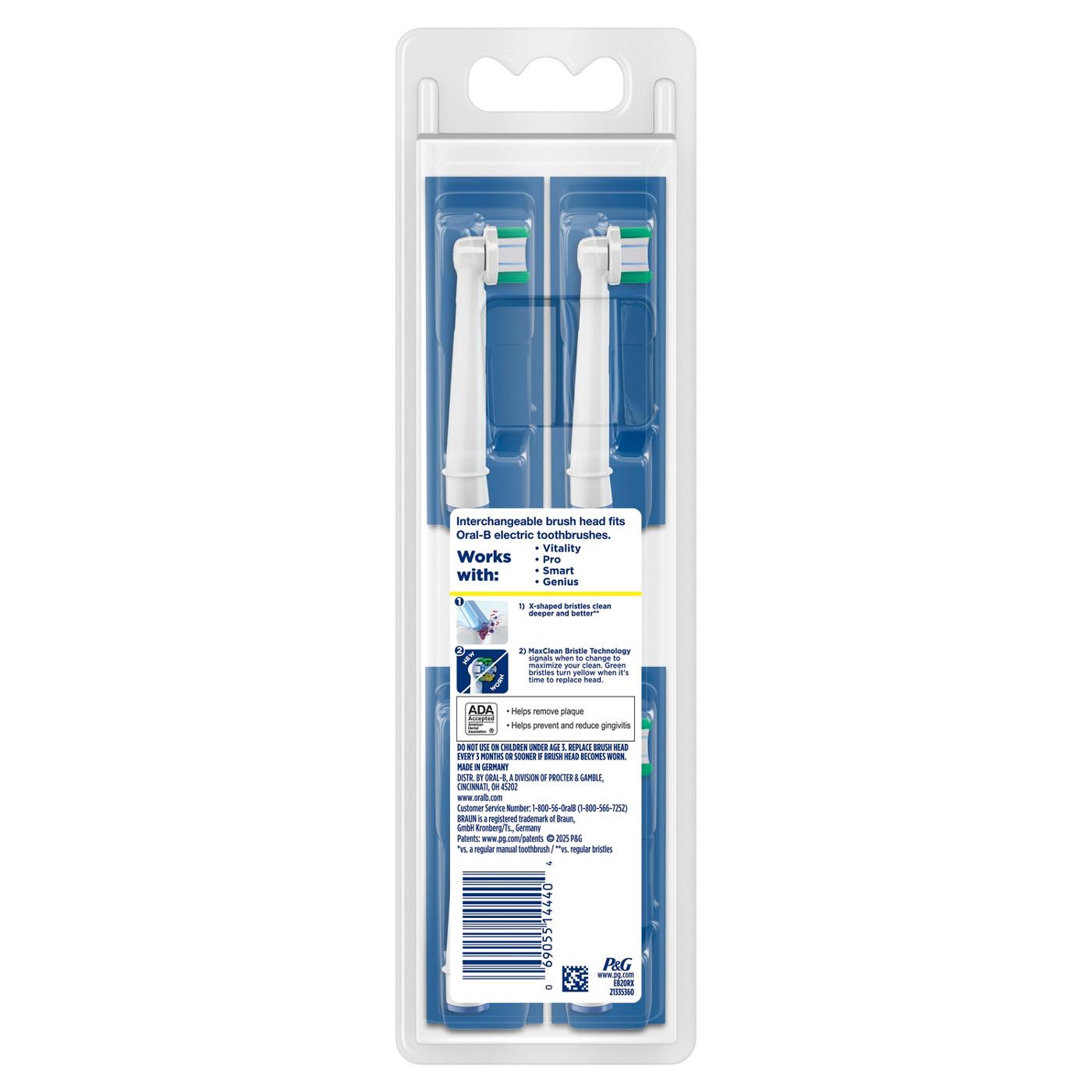 Oral-B PrecisionCleanX X-Filament Replacement Brush Heads, 4 Count; image 10 of 10