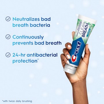 Crest Clean Breath Toothpaste - Spearmint, 4.6 oz