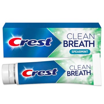 Crest Clean Breath Toothpaste - Spearmint, 4.6 oz