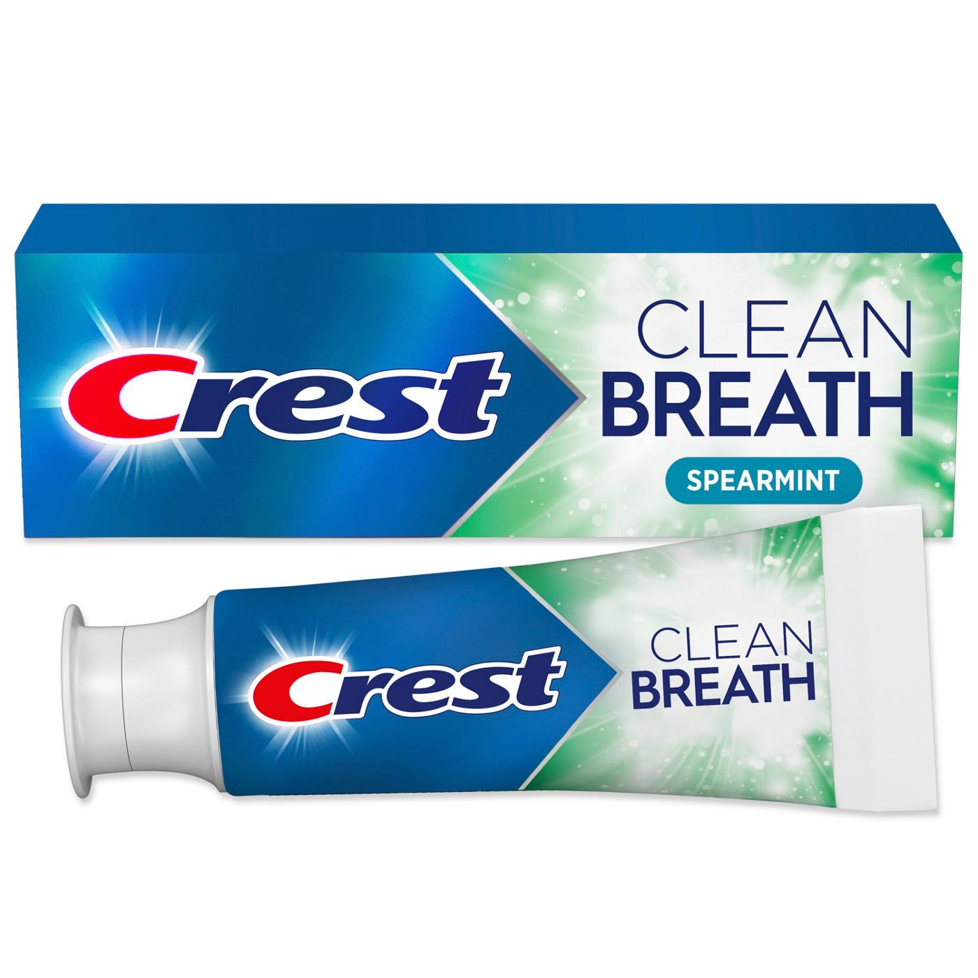 Crest Clean Breath Toothpaste - Spearmint; image 1 of 8